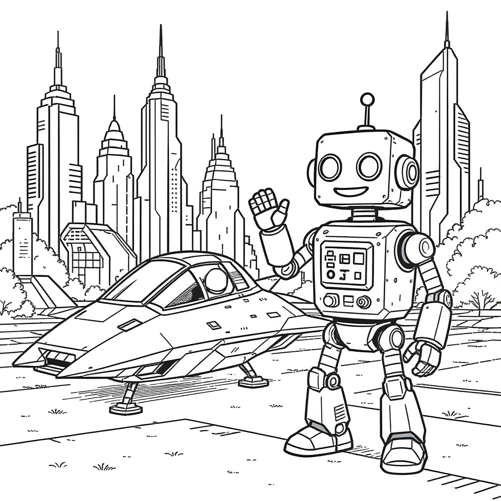 Robot y Nave Espacial